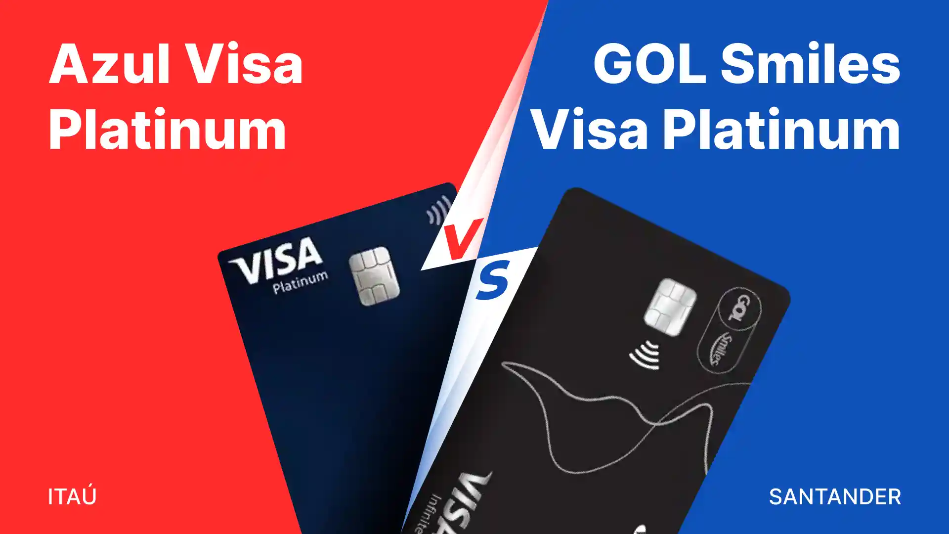 Comparativo: Azul Itau vs Santander Gol