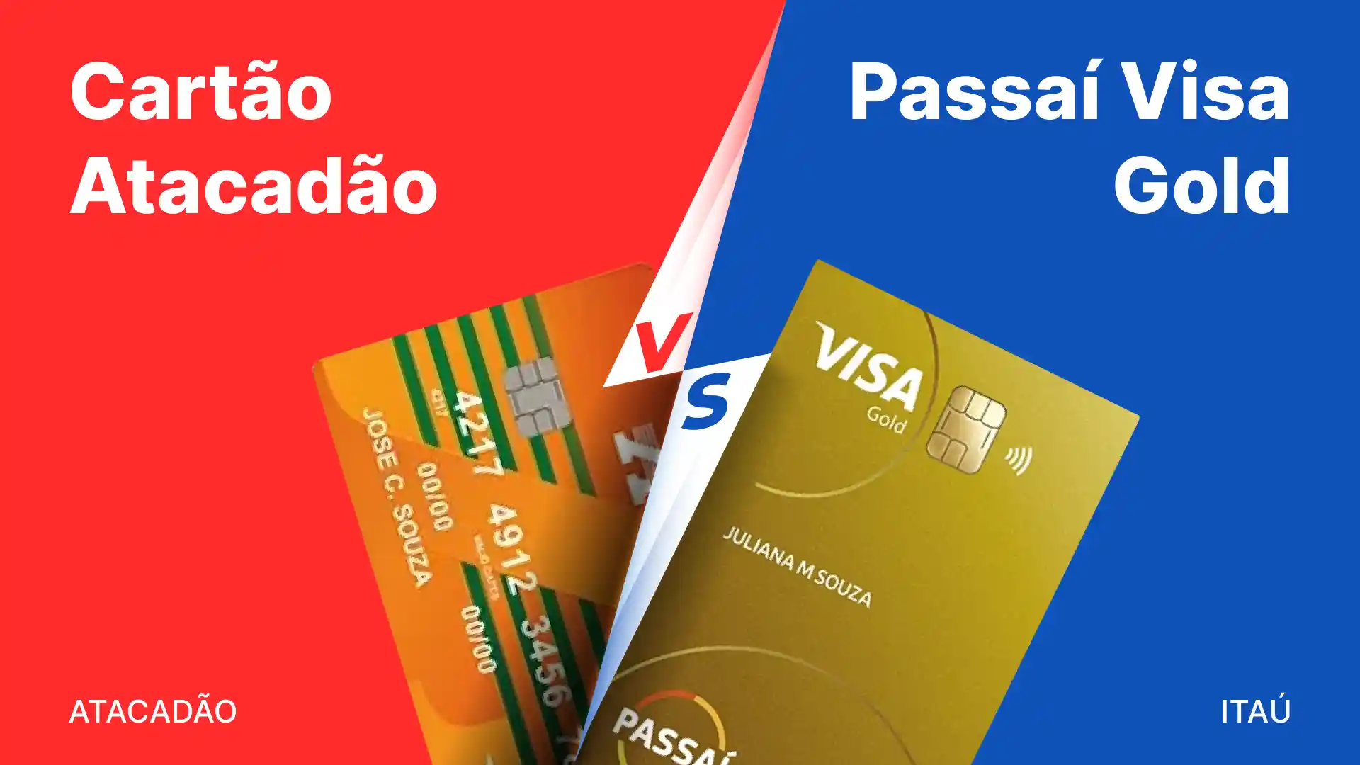 Comparativo: Cartao Atacadao vs Itau Passai