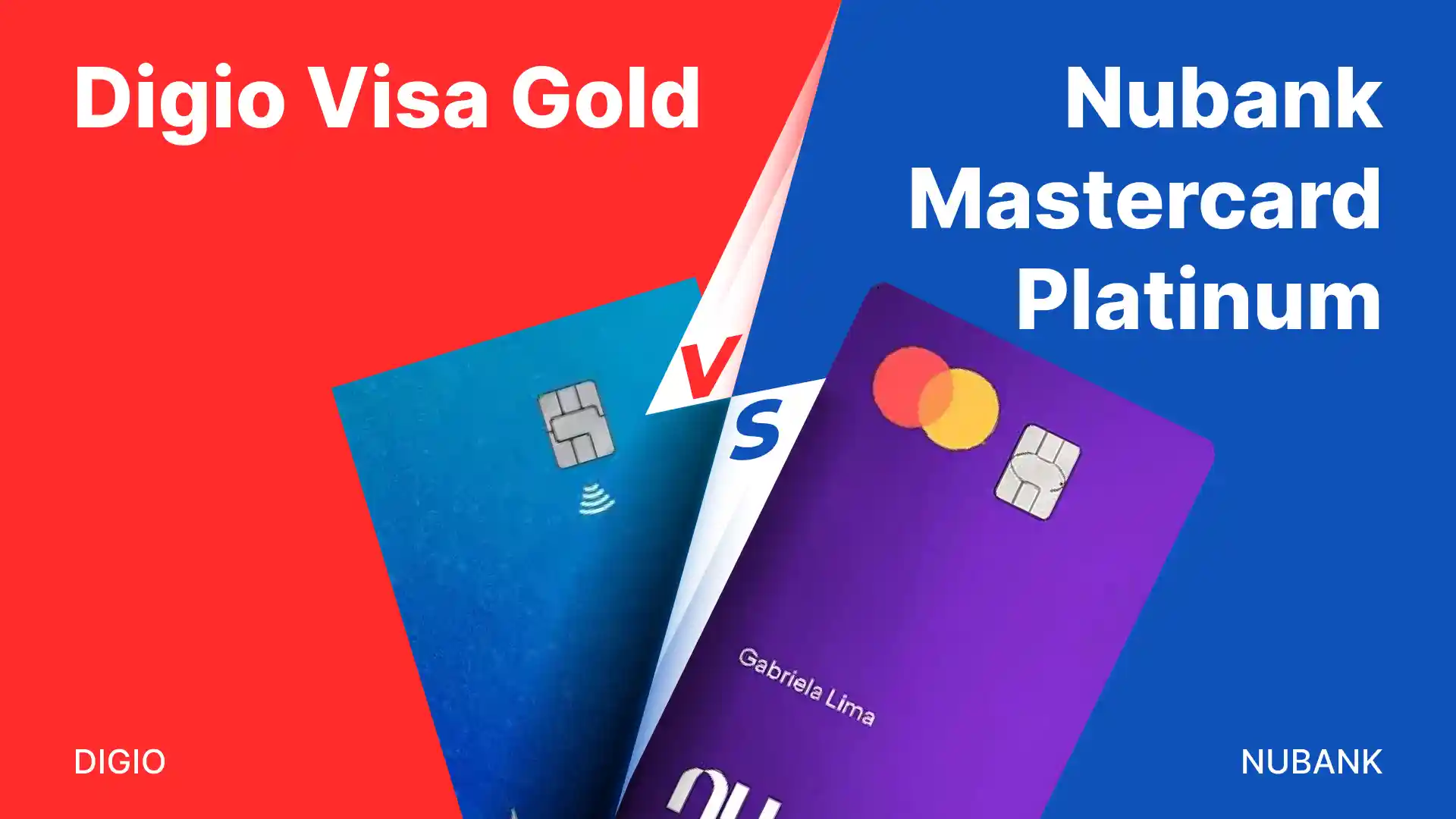 Comparativo: Digio Visa vs Nubank Mastercard