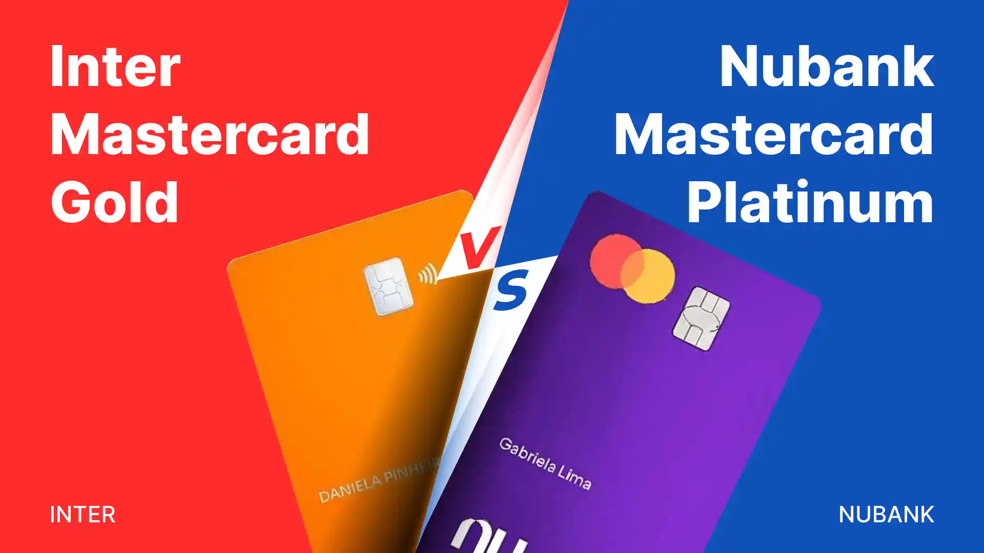 Comparativo: Inter Mastercard vs Nubank Mastercard