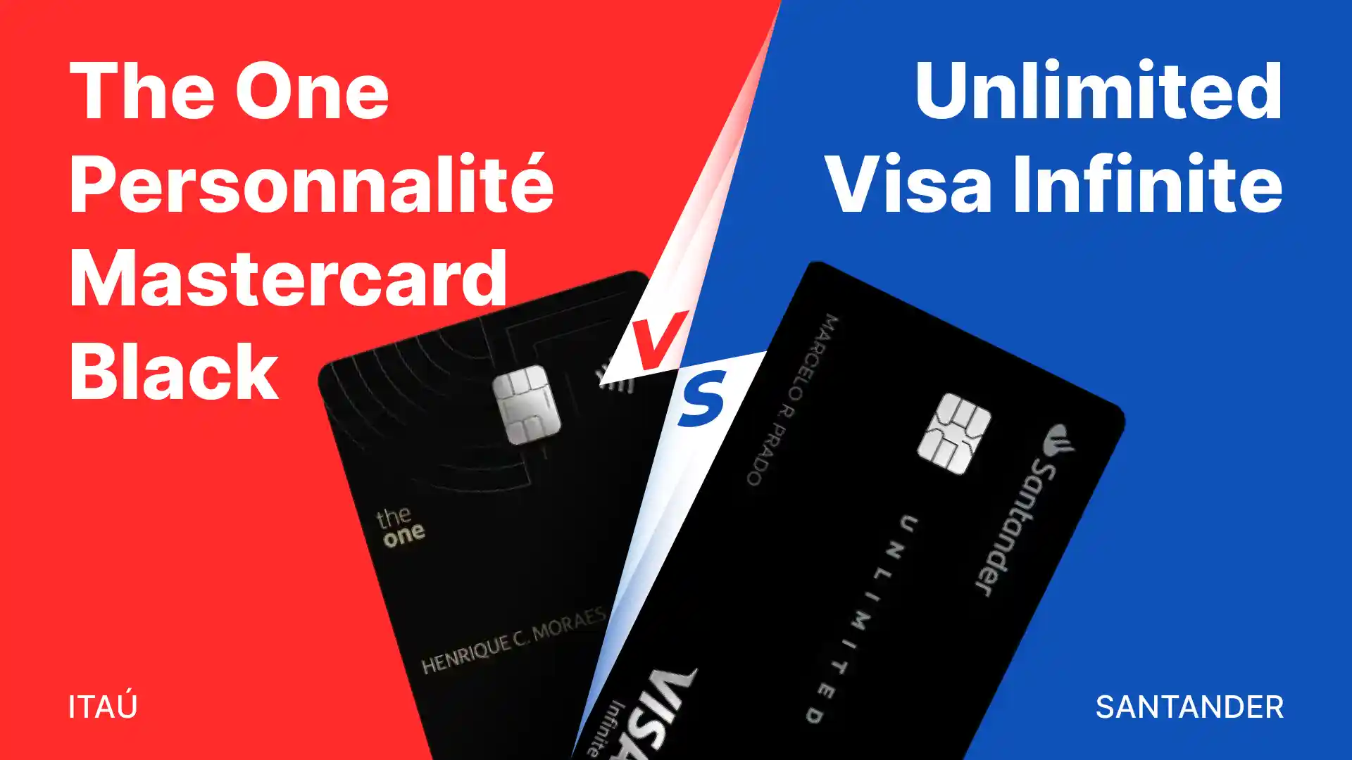 Comparativo: Itau The vs Santander Unlimited